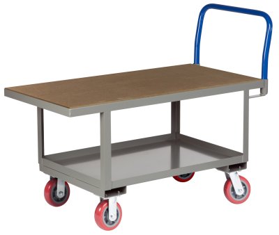 Ergonomic Work Height Platform Truck, Capacity 2,000 lb